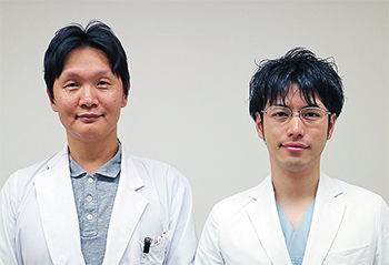 脳神経外科は（左から）天野部長、雪上医師の常勤医2人体制