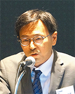 自院の取り組みを紹介しながら、マネジメントの基本を説明する池田院長