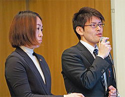 「院内外との連携を今後も強化していきたい」と月川MSW（右）