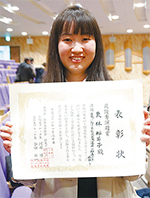 最優秀演題賞の栗林・臨床工学技士