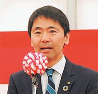 「市民病院以上の役割を果たしていただいています」と松尾市長