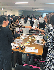 “人生の網”のグループワークの様子