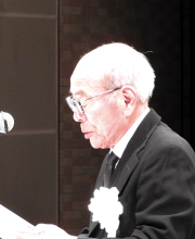 森田町長は徳田・名誉理事長の遺志を後世に伝えていくことを約束