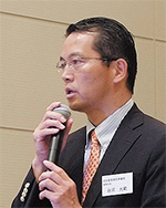 新病院の分析を解説する谷河事務長