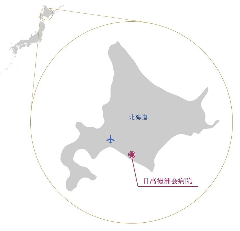 日高徳洲会病院　立地図